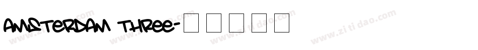 amsterdam three字体转换